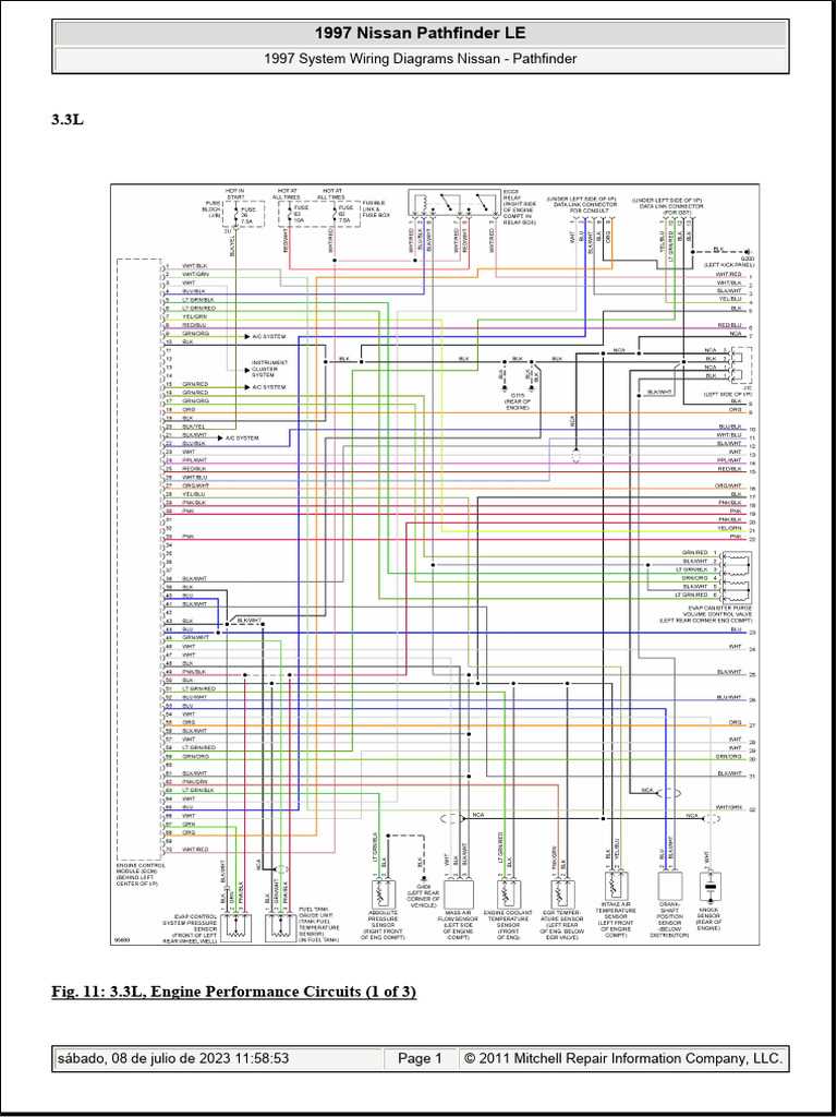 1997 nissan pathfinder stereo wiring diagram
