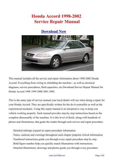 1998 honda accord wiring diagram