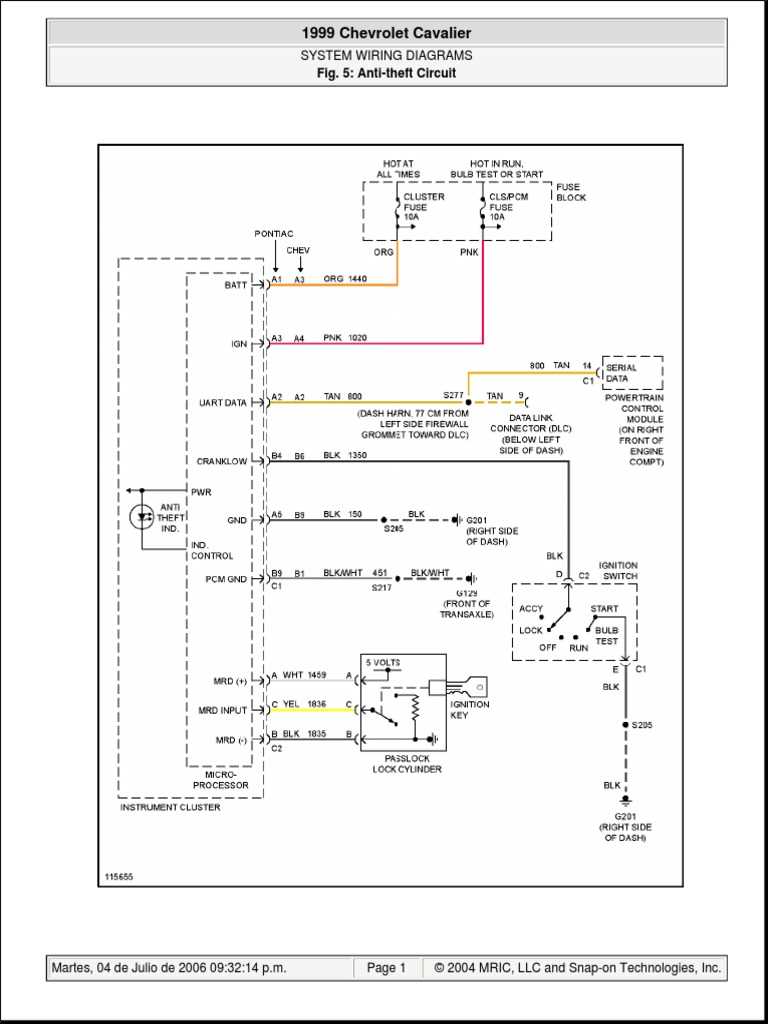 1998 chevy cavalier stereo wiring diagram