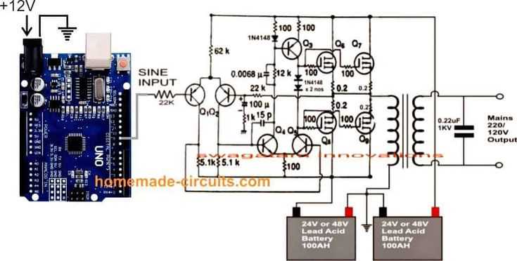 1kva inverter schematic circuit diagram