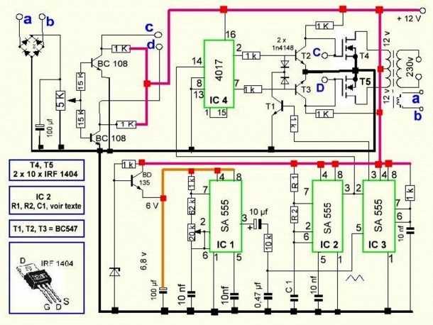 1kva inverter schematic circuit diagram