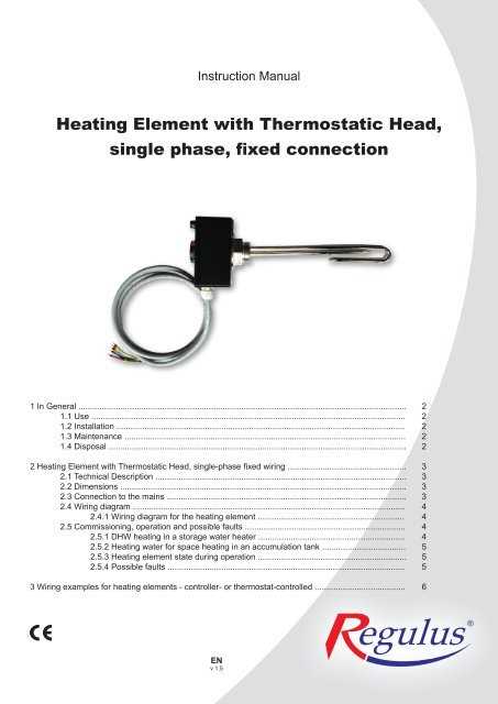 2 element water heater wiring diagram