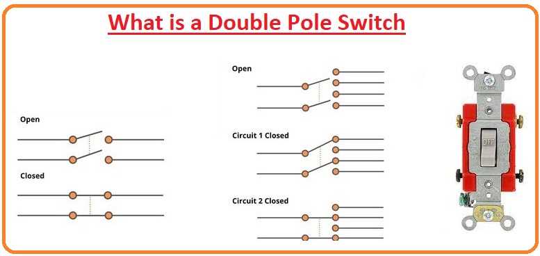2 pole single circuit switch wiring diagram
