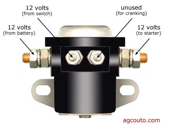 2 pole starter solenoid wiring diagram