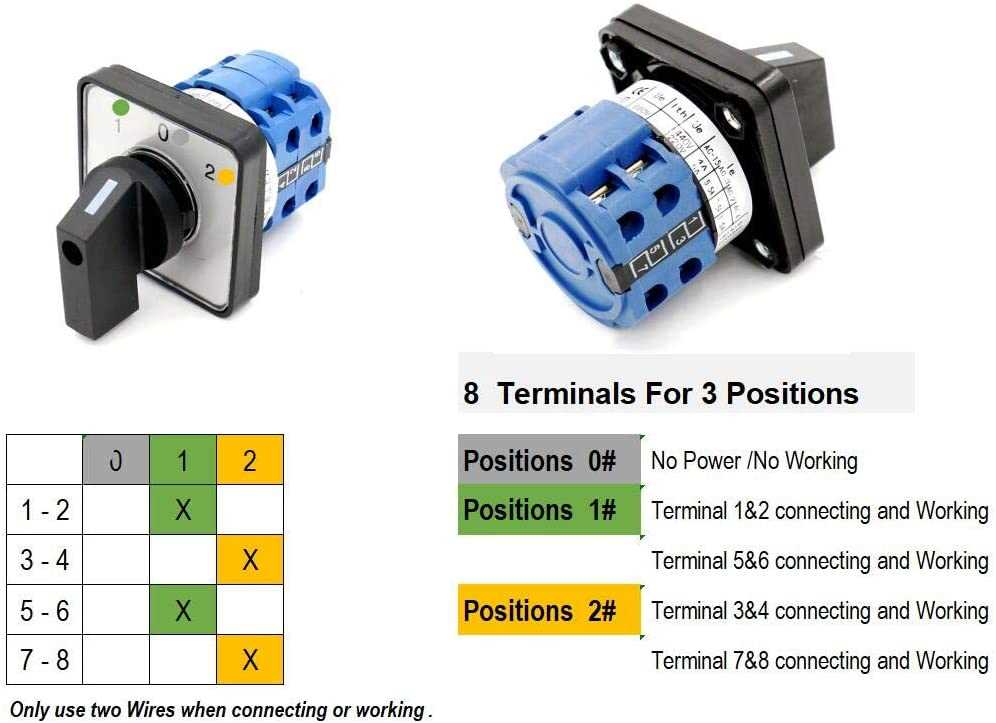 2 position selector switch wiring diagram