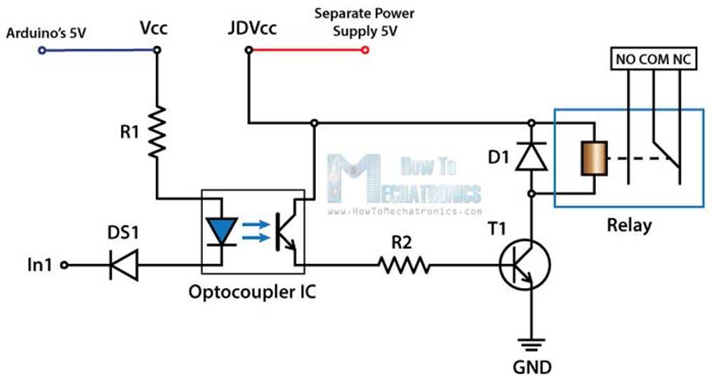 2 relay module circuit diagram