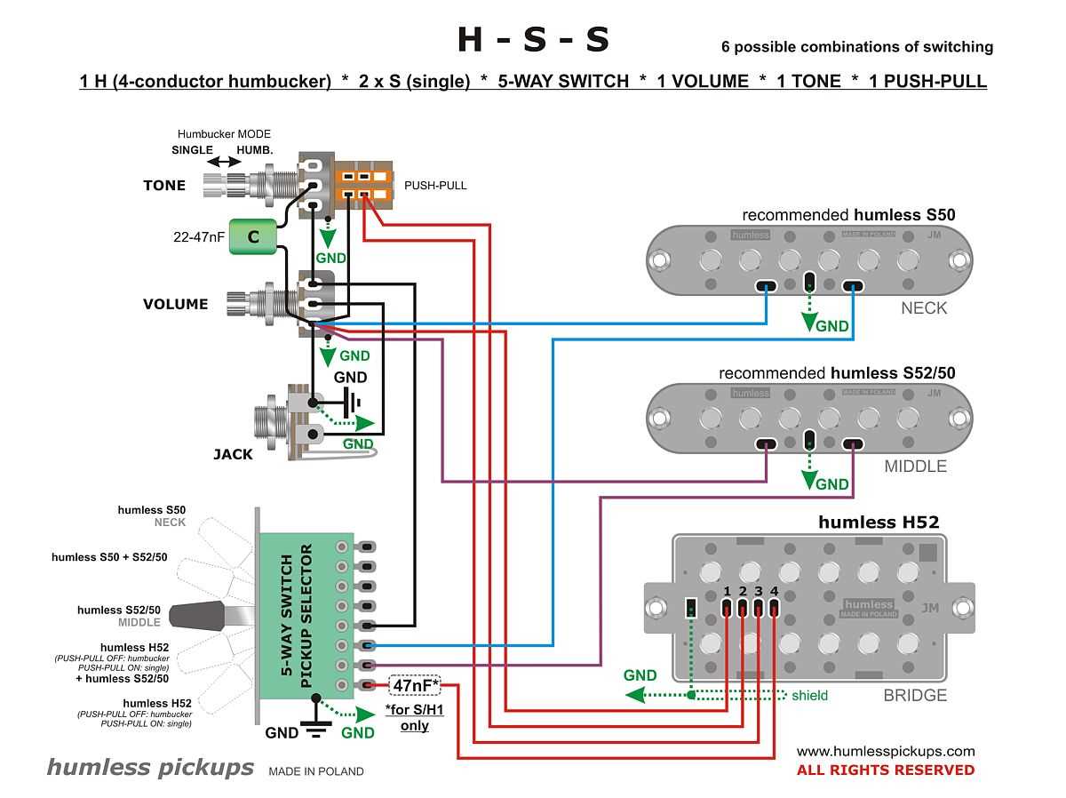 2 single coil pickup wiring diagram