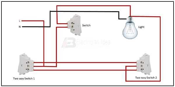 2 way switch wiring diagram with 2 lights