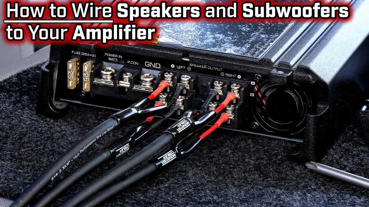 2 channel amp wiring diagram 4 speakers