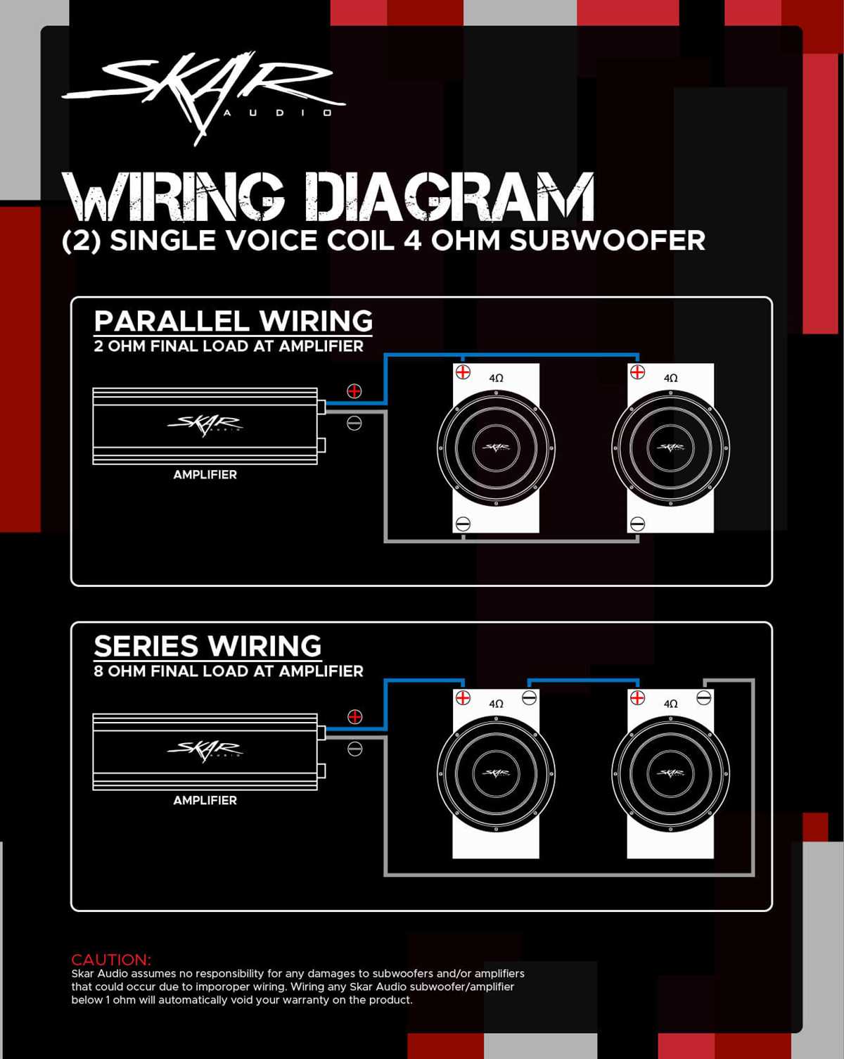 2 channel amp wiring diagram 4 speakers