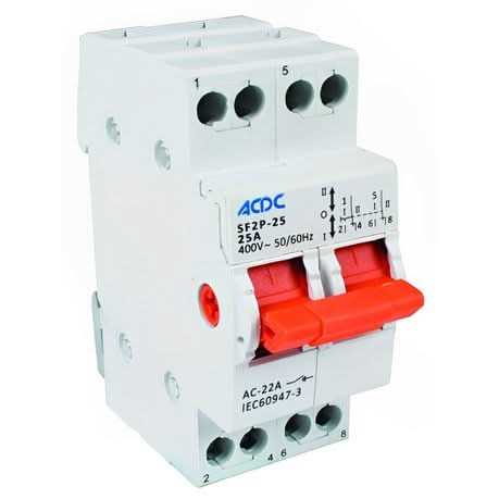 2 pole changeover switch wiring diagram