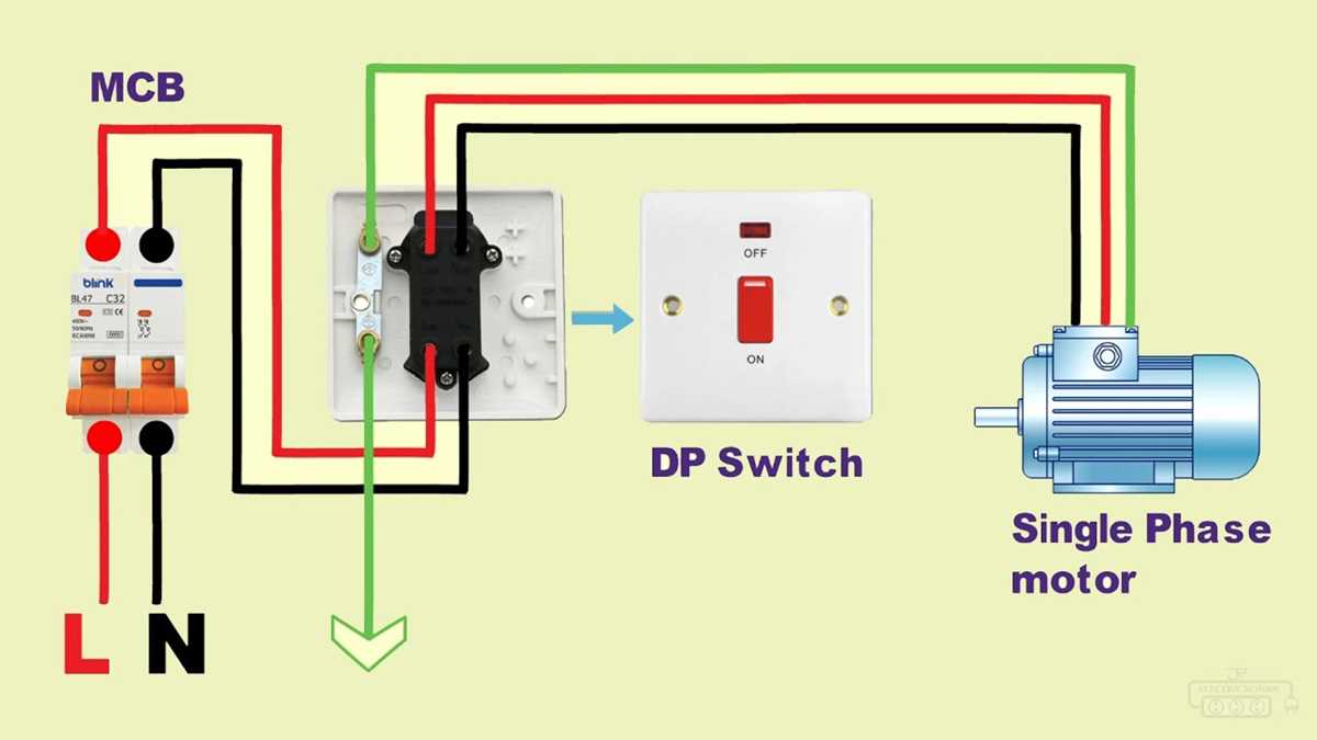 2 pole single circuit switch wiring diagram