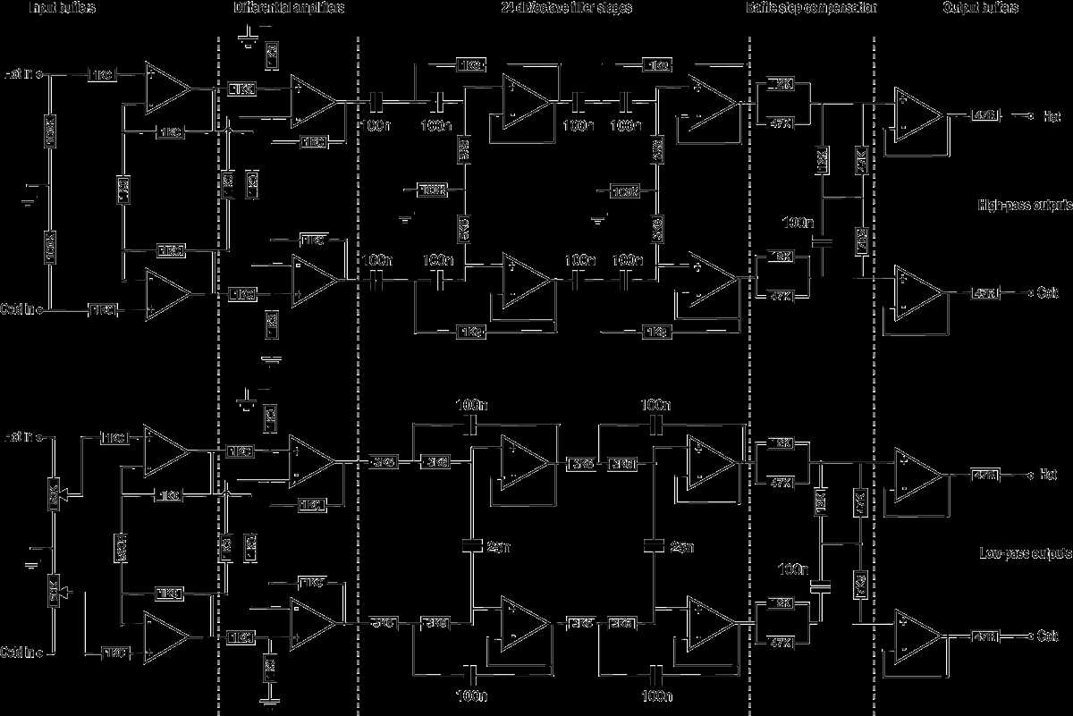 2 way active crossover circuit diagram