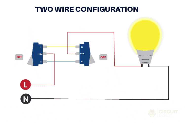 2 way switch wiring diagram with 2 lights