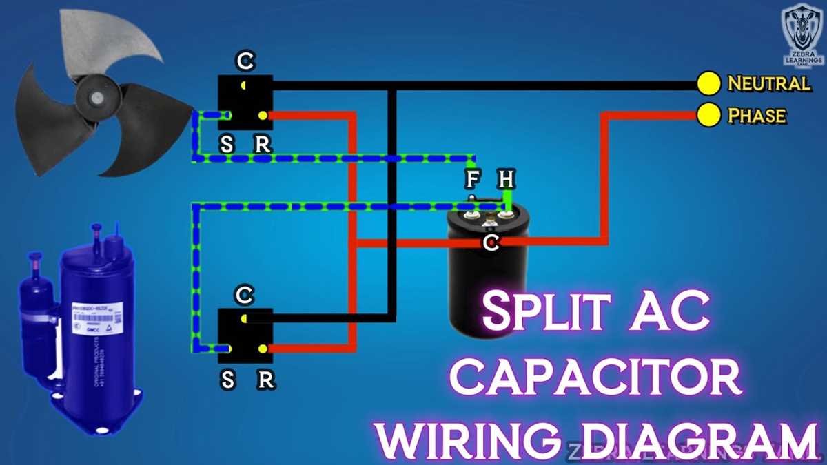 2 wire ac dual capacitor wiring diagram