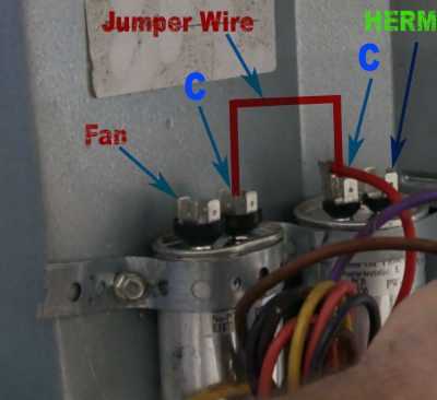 2 wire ac dual capacitor wiring diagram