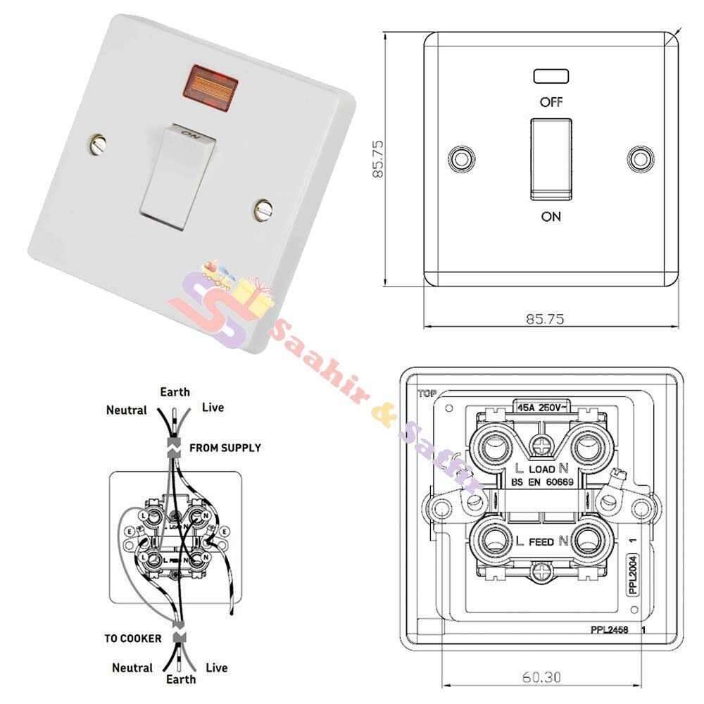 20 amp double pole switch wiring diagram