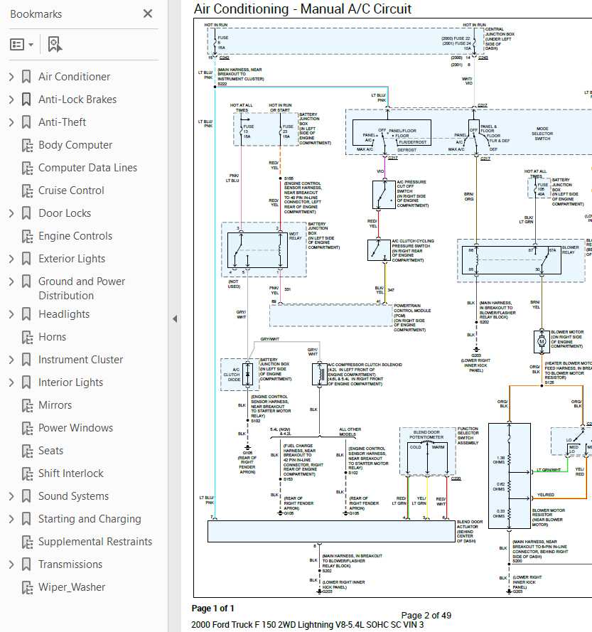 2000 ford f150 trailer wiring diagram
