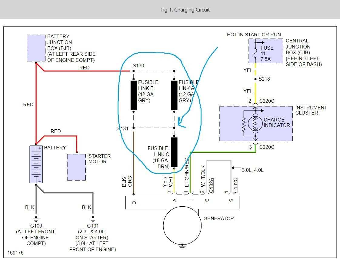 2000 ford ranger alternator wiring diagram
