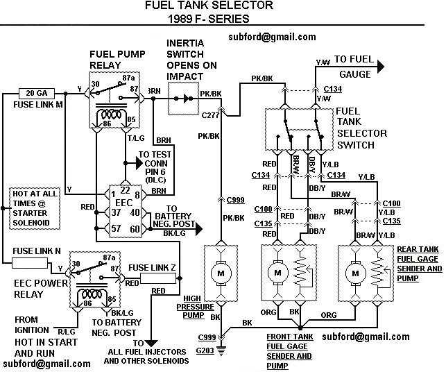 2000 mustang fuel pump wiring diagram