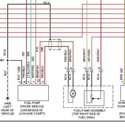 2000 mustang fuel pump wiring diagram