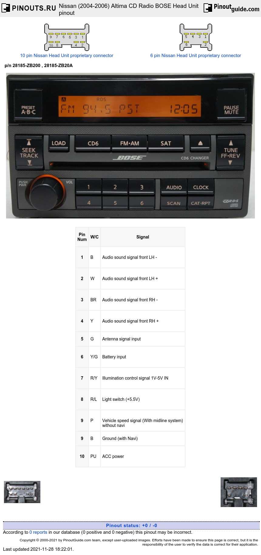 2000 nissan altima radio wiring diagram