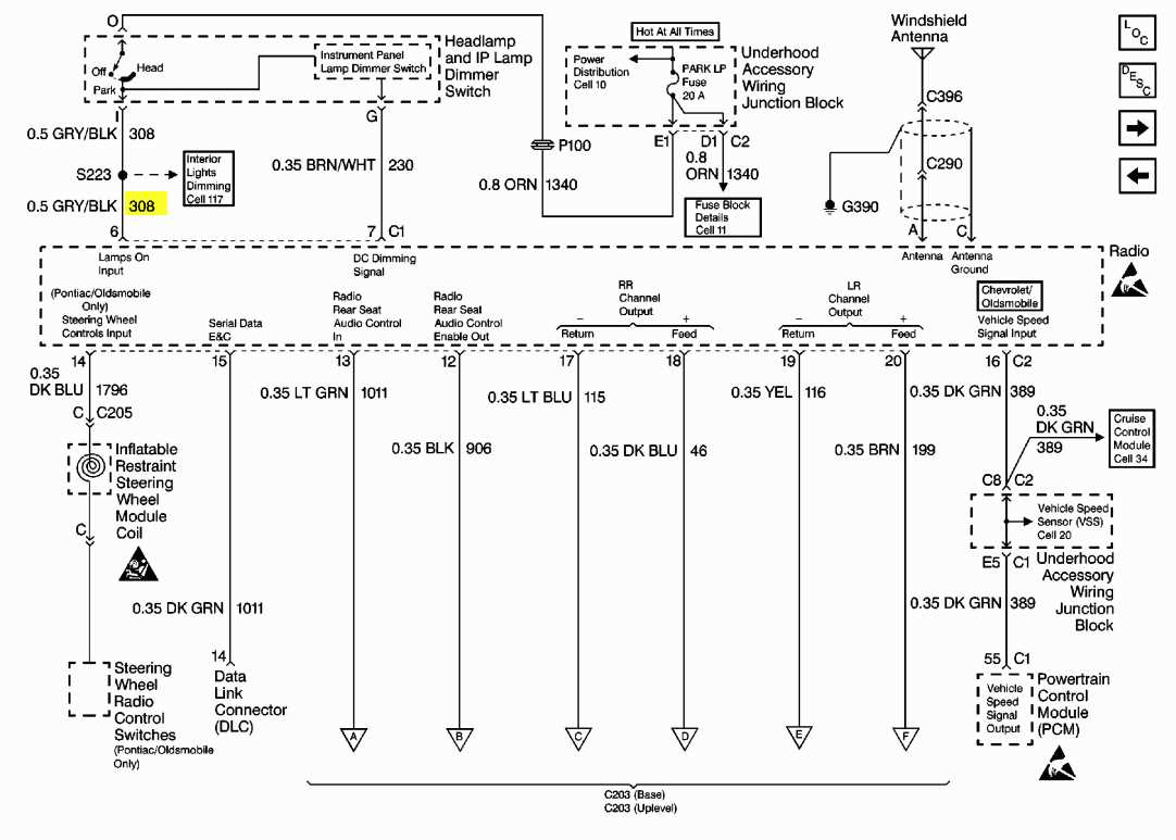 2000 pontiac grand am stereo wiring diagram