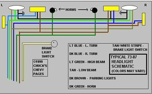 2000 chevy silverado headlight wiring diagram