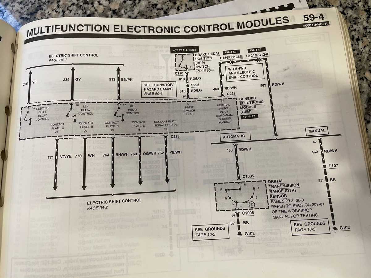 2000 ford ranger gem module wiring diagram