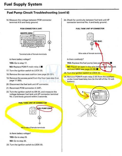2000 honda accord fuel pump wiring diagram