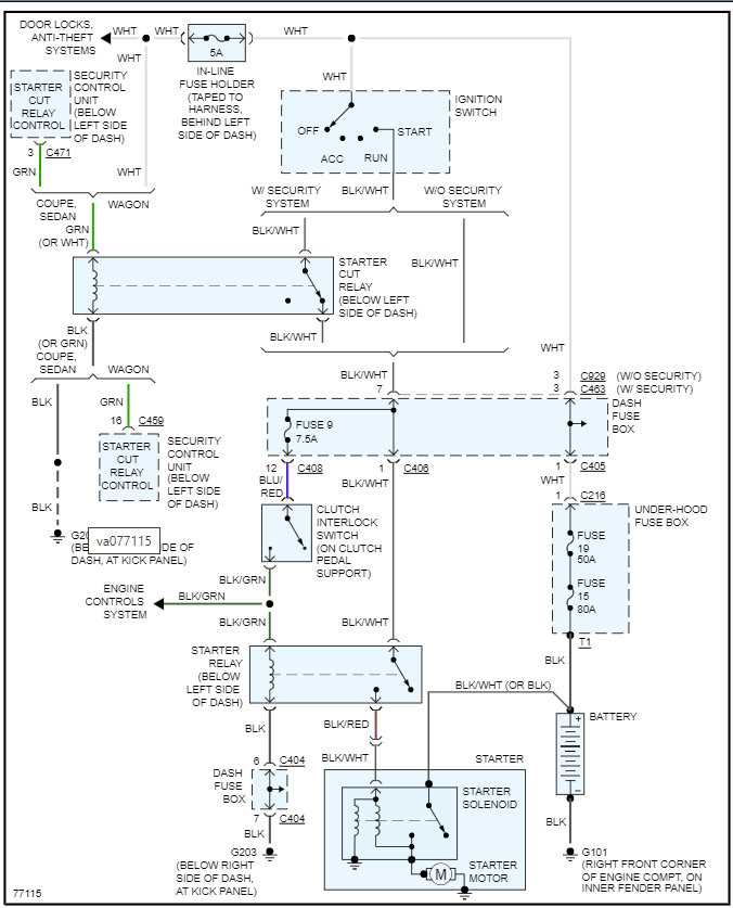 2000 honda accord ignition switch wiring diagram
