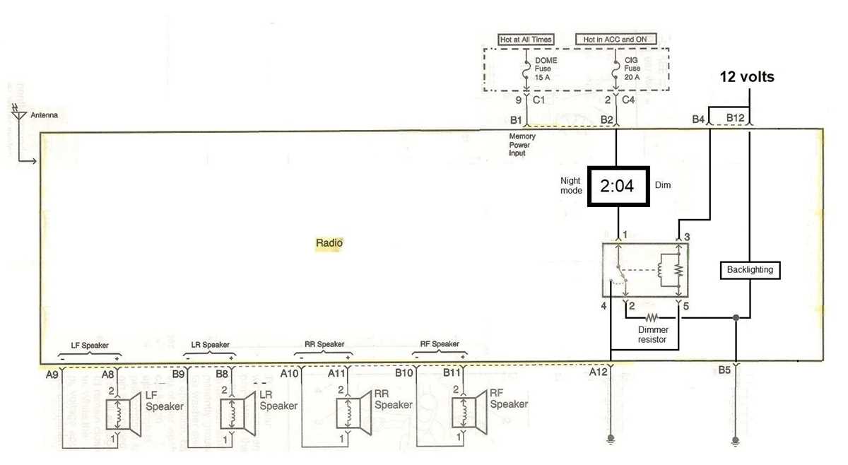 2001 chevy tracker radio wiring diagram