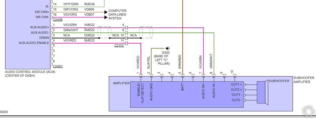 2001 ford focus radio wiring diagram