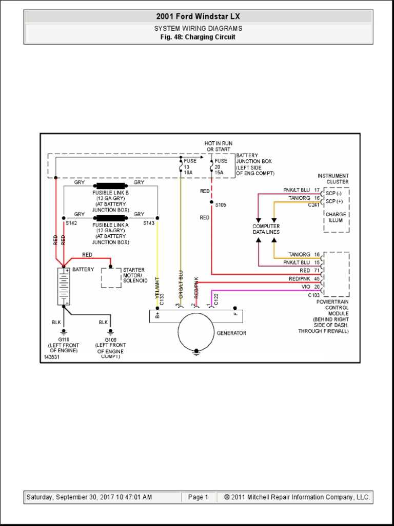 2001 ford windstar radio wiring diagram