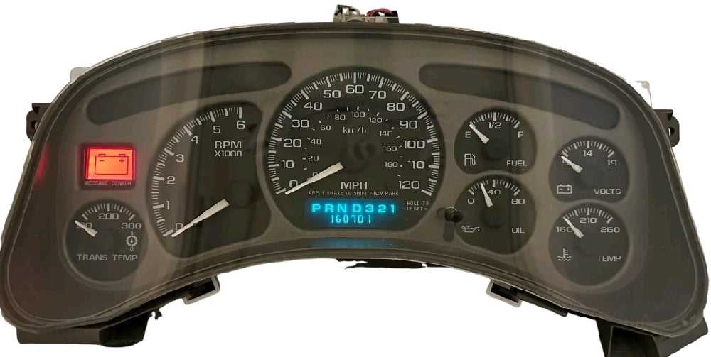 2001 gm instrument cluster schematic diagram