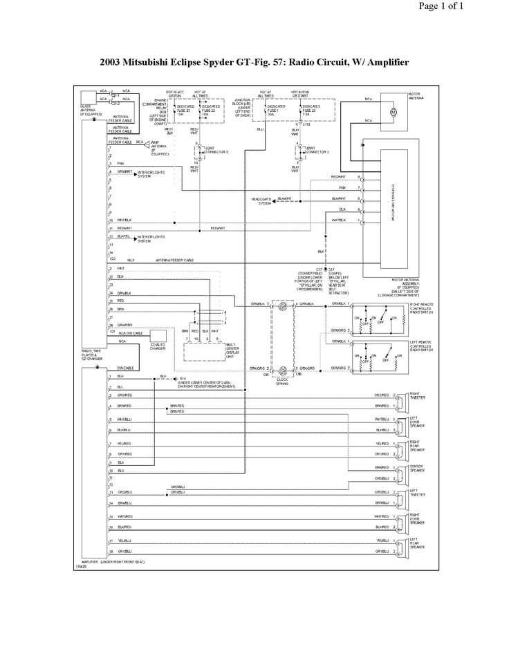 2001 mitsubishi eclipse radio wiring diagram