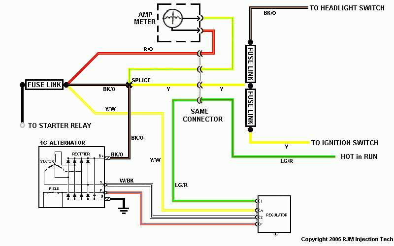 2003 ford ranger alternator wiring diagram