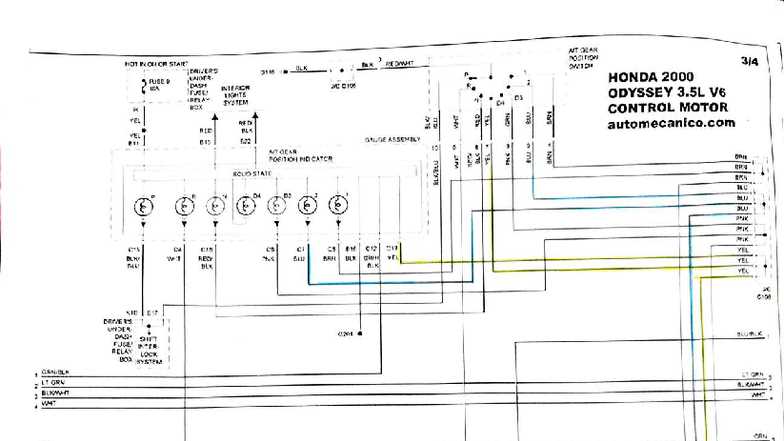 2003 honda odyssey wiring diagram