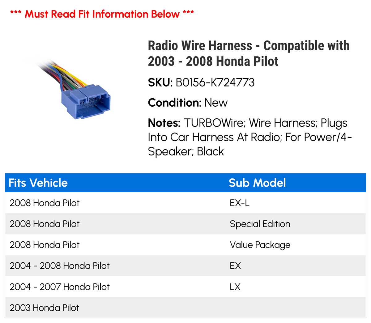 2003 honda pilot stereo wiring diagram