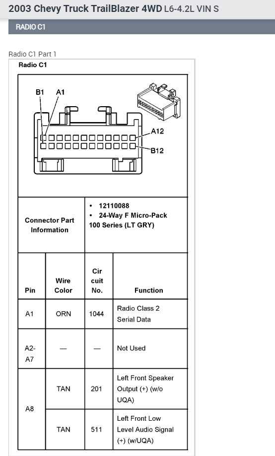 2003 chevy silverado bose radio wiring diagram