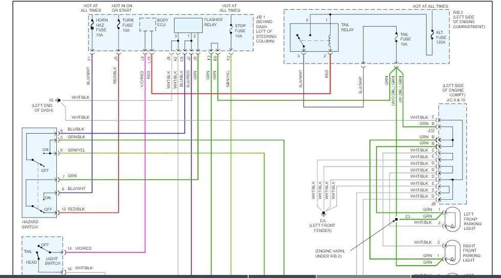 2003 toyota tacoma tail light wiring diagram