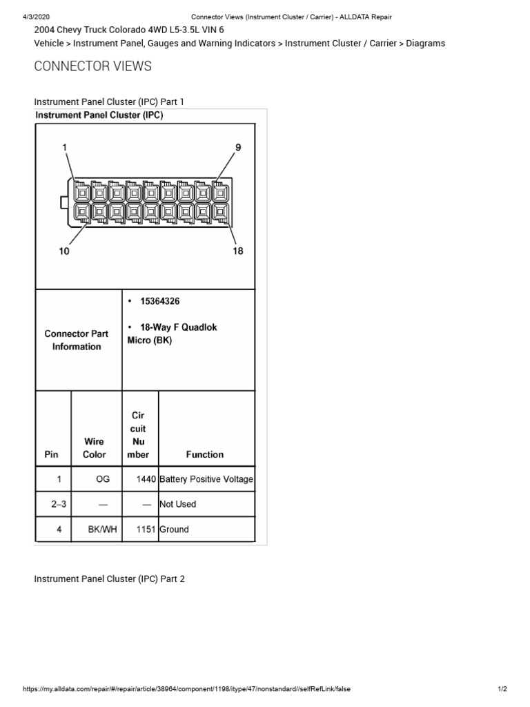 2004 chevy colorado wiring diagram