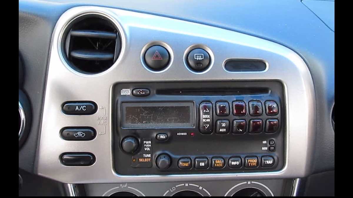 2004 pontiac vibe radio wiring diagram