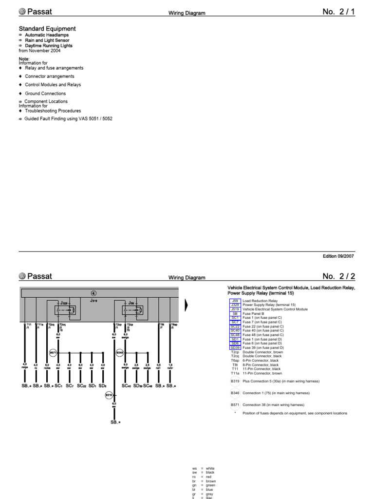 2004 vw passat wiring diagram