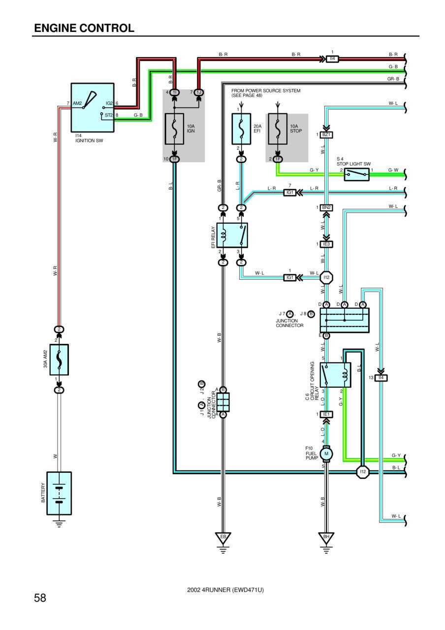 2004 toyota 4runner fuel pump wiring diagram