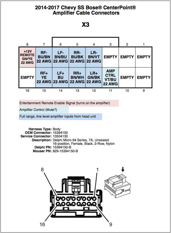 2006 silverado bose amp wiring diagram