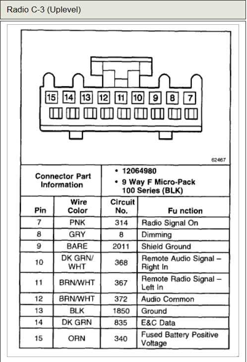 2007 chevy silverado stereo wiring diagram
