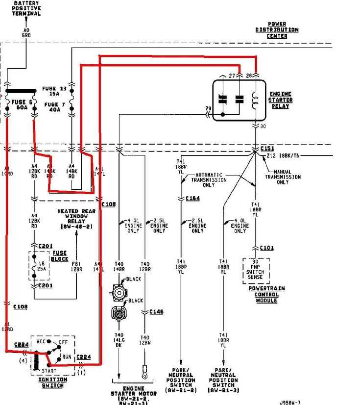 2007 jeep wrangler starter wiring diagram