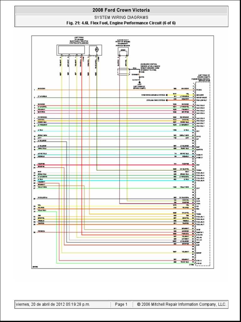 2008 crown victoria wiring diagram