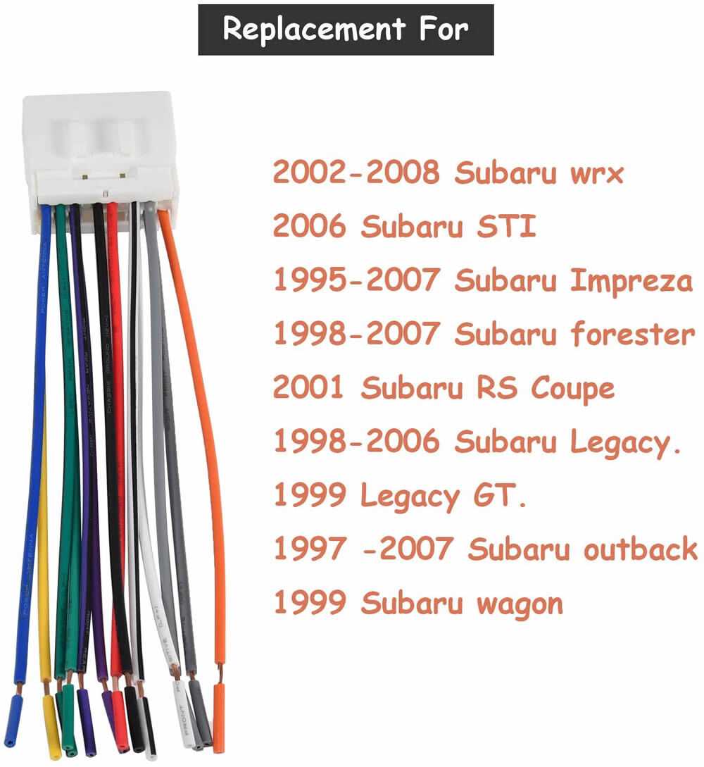 2009 subaru forester radio wiring diagram